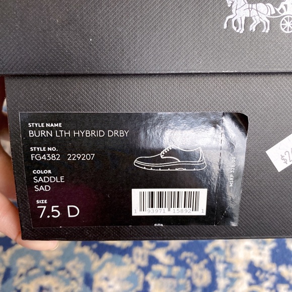 Coach Hybrid Derby men shoe size7.5 - Picture 8 of 8